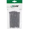 Cable ties InLine 100 mm black, pack of 100 — 100 mm length, black, 100 pcs