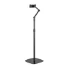 InLine Tablet holder with metal base plate, up to 12.9 inch, black