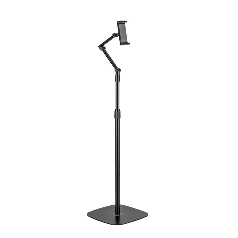 InLine Tablet holder with metal base plate, up to 12.9 inch, black