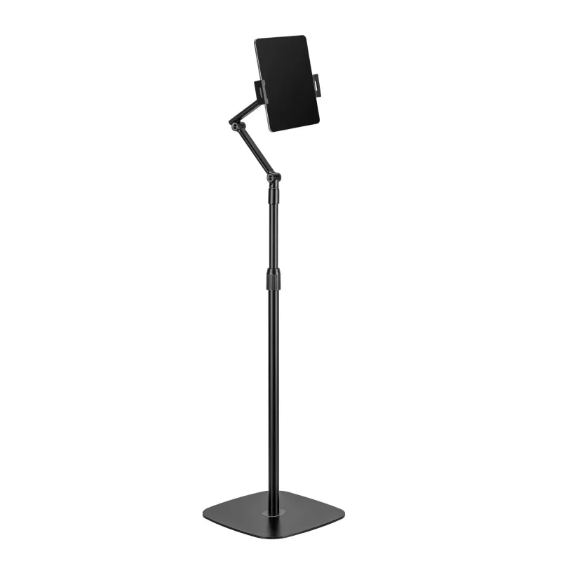 InLine Tablet holder with metal base plate, up to 12.9 inch, black
