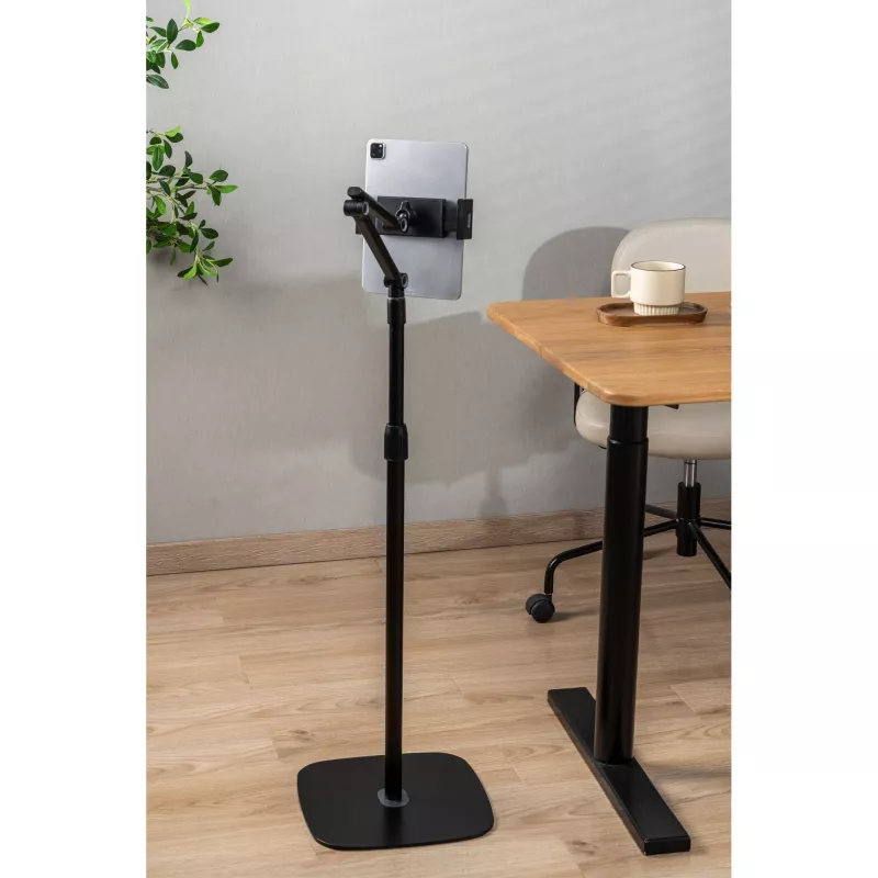 InLine Tablet holder with metal base plate, up to 12.9 inch, black