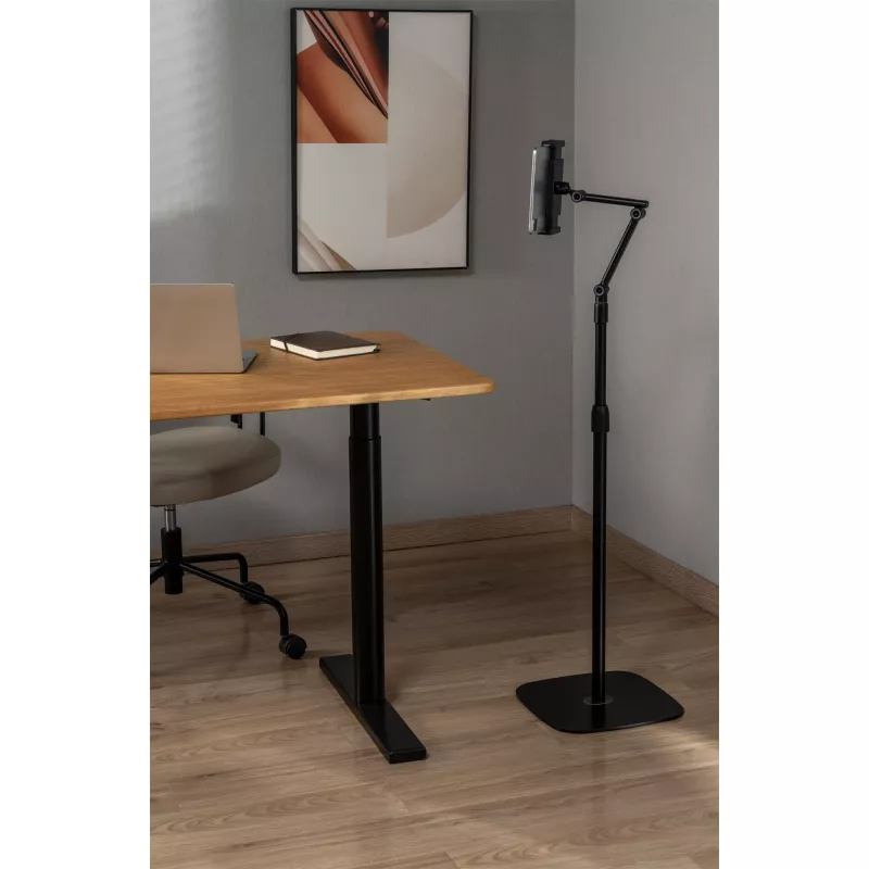 InLine Tablet holder with metal base plate, up to 12.9 inch, black