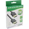 InLine Slim Ultra High Speed HDMI Cable M/M 8K4K gold plated black 0.3m