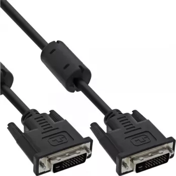 InLine DVI-D Cable 24+1 male / male Dual Link 2 ferrite chokes 3m