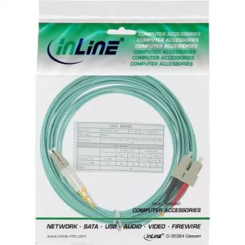 Fiber Optical Duplex Cable LC/SC InLine 88642O 50/125µm OM3 2m