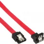 InLine SATA Cable for 150 / 300 / 600 S-ATA links angled with latches 90° 0.15m