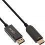 InLine DisplayPort to HDMI AOC converter cable, 4K/60Hz, black, 25m
