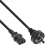 InLine power cable, China male / 3pin IEC C13 male, 0.5m