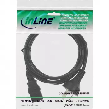 InLine power cable, China male / 3pin IEC C13 male, 3m