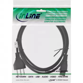 Notebook Power Cable InLine 16656S Italy Plug to NB Plug 2.0m