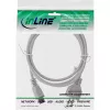 AC power cord for notebook InLine CEE7/7 to C5 coupler, grey, 0.5 m
