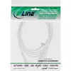 InLine power cable, Euro male / Euro8 male, white, 5.0m