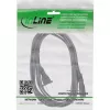 InLine power cable mains male USA / Euro 8 female, 1m