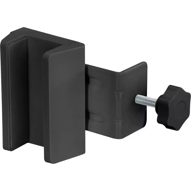 Power extension holder InLine 23197B black ABS silicone steel