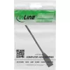 InLine RJ45 interface protection Cat.6A S/FTP, RJ45 M/F, black, 0.2m