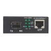 Intellinet Gigabit PoE+ Media Converter, 1 x 1000Base-T RJ45 Port to 1 x SFP Port, PoE+ Injector
