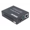 Intellinet Gigabit PoE+ Media Converter, 1 x 1000Base-T RJ45 Port to 1 x SFP Port, PoE+ Injector