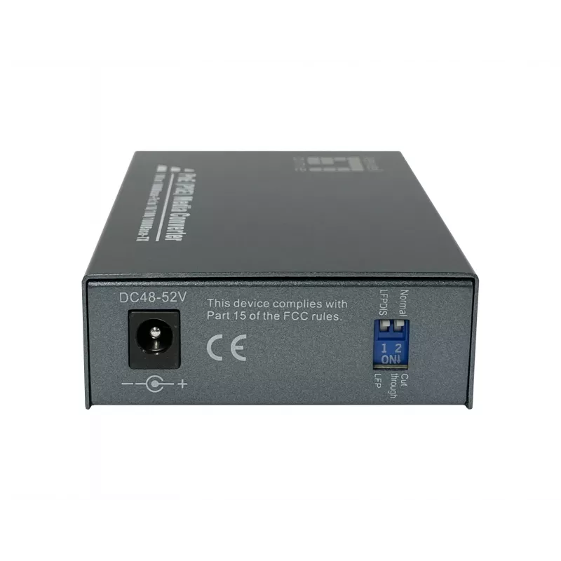 LevelOne RJ45 to SC Gigabit Media Converter, PoE PSE, Multi-Mode Fiber, 0.5km