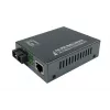 LevelOne RJ45 to SC Gigabit Media Converter, PoE PSE, Multi-Mode Fiber, 0.5km