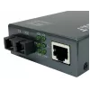 LevelOne RJ45 to SC Gigabit Media Converter, PoE PSE, Multi-Mode Fiber, 0.5km