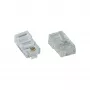 InLine Modular Plug 8P4C RJ45 for Crimping to ribbon Cable ISDN 100pcs