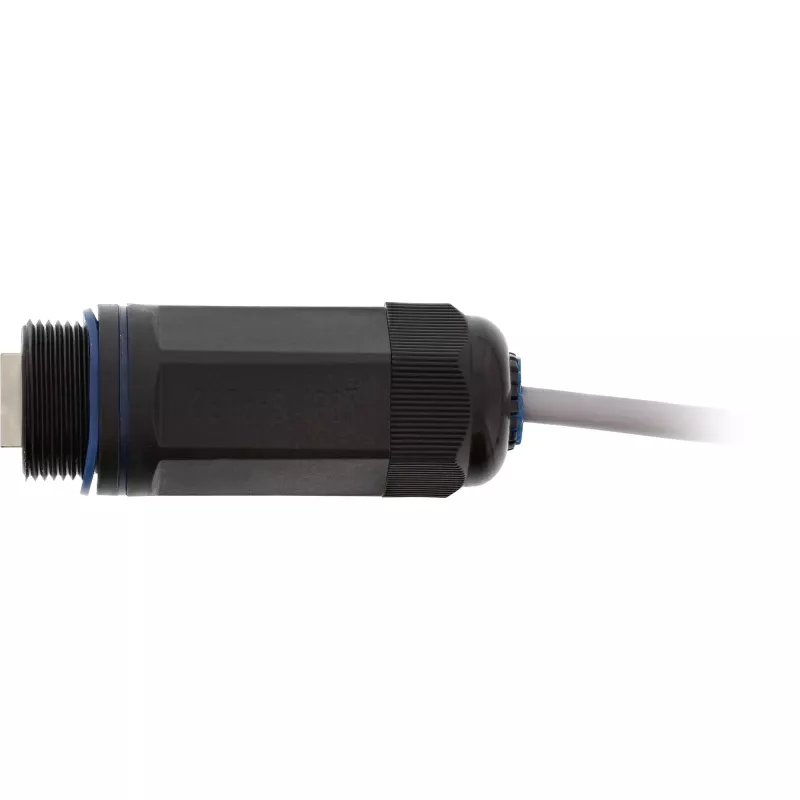 InLine Cat.6 coupling, waterproof IP67, 2x RJ45 F/F, 1:1
