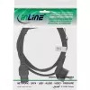InLine Power cable, CEE7/7 angled to C15 straight, 3 x 1mm², black, 5m