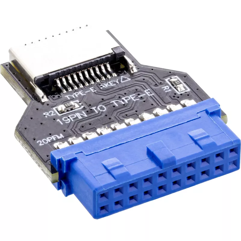 InLine USB 3.0 Mainboard to USB 3.2 Type-E Key-A Adapter internal