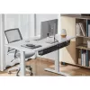InLine storage net for under-table mounting with hook-and-loop straps, black, max device width 30 cm, 310×910×15 mm