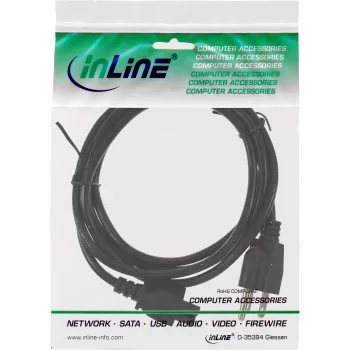 InLine power cable USA / Canada for notebook black 2m