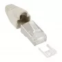 InLine Crimp Connector RJ45 8P8C shielded with threader and bend protection beige