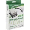 InLine Mini DisplayPort male / DVI-D 24+1 Adapter female Aluminum black, 0.15m