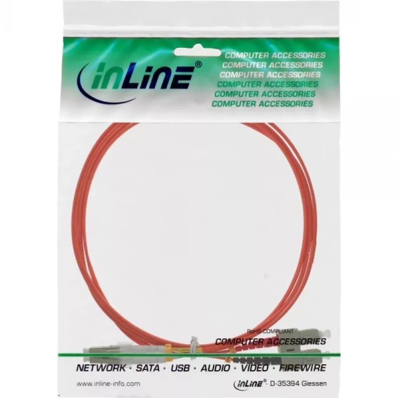 InLine Fiber Optical Duplex Cable LC/SC 50/125µm OM2 5m