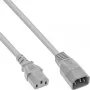 Cold device extension C13/C14 InLine 16632G grey 1.8m