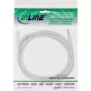 InLine Audio Cable 3.5mm M/F, Stereo, white/gold 5m