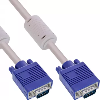 InLine S-VGA Cable 15 HD grey male / male 15m