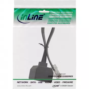 InLine ISDN spitter 1->2, , 1x RJ45 M / 2x RJ45 F, (8P8C), without resistors