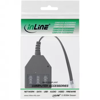 InLine TAE German Adapter Cable RJ11 6P4C male to TAE NFN female 69942A