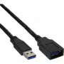InLine USB 3.2 Gen.1 Cable Type A male / Type B female, black, 1.5m