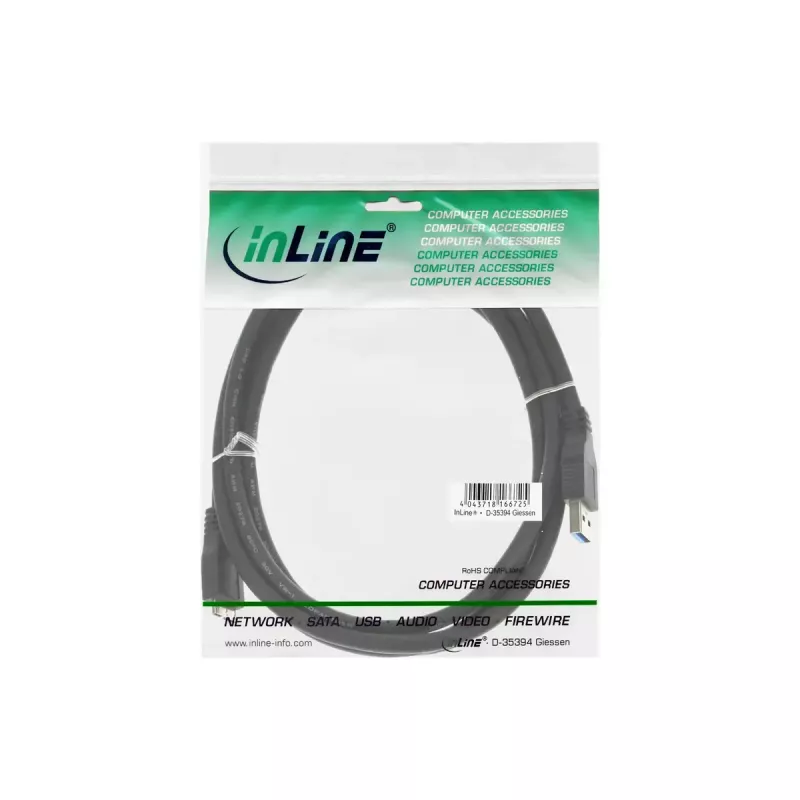 Microconnect USB3.0AB5MICRO USB cable USB 3.2 Gen 1 (3.1 Gen 1) 5 m USB A Micro-USB B Black