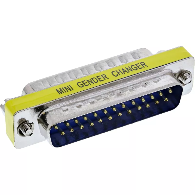 InLine Mini Gender Changer 25 Pin Sub-D male / male