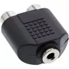 Audio Adapter 3.5mm jack female Stereo / 2x RCA female InLine 99346