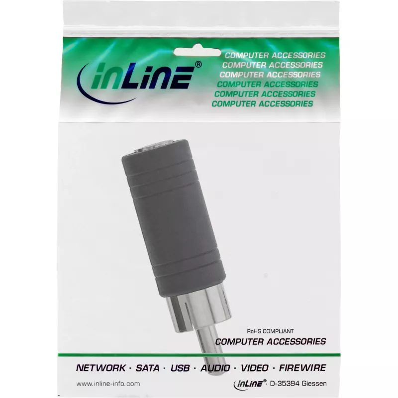 InLine Audio Adapter RCA male / 3.5mm mono female 99325