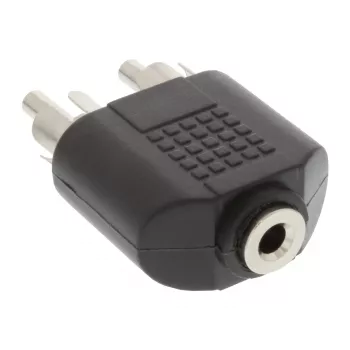 Audio Adapter 3.5mm jack female Stereo / 2x RCA male InLine 99343