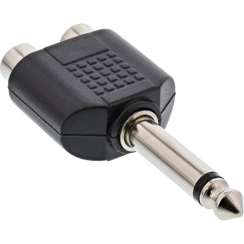 InLine Audio Adapter 6.3mm jack male mono / 2x RCA female