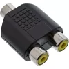 Audio Adapter 3.5mm jack female mono / 2x RCA female InLine 99338