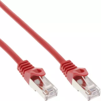 InLine Patch Cable F/UTP Cat.5e red 1m