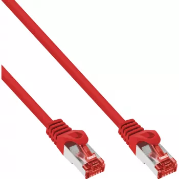 InLine Patch Cable S/FTP PiMF Cat.6 250MHz PVC copper red 40m