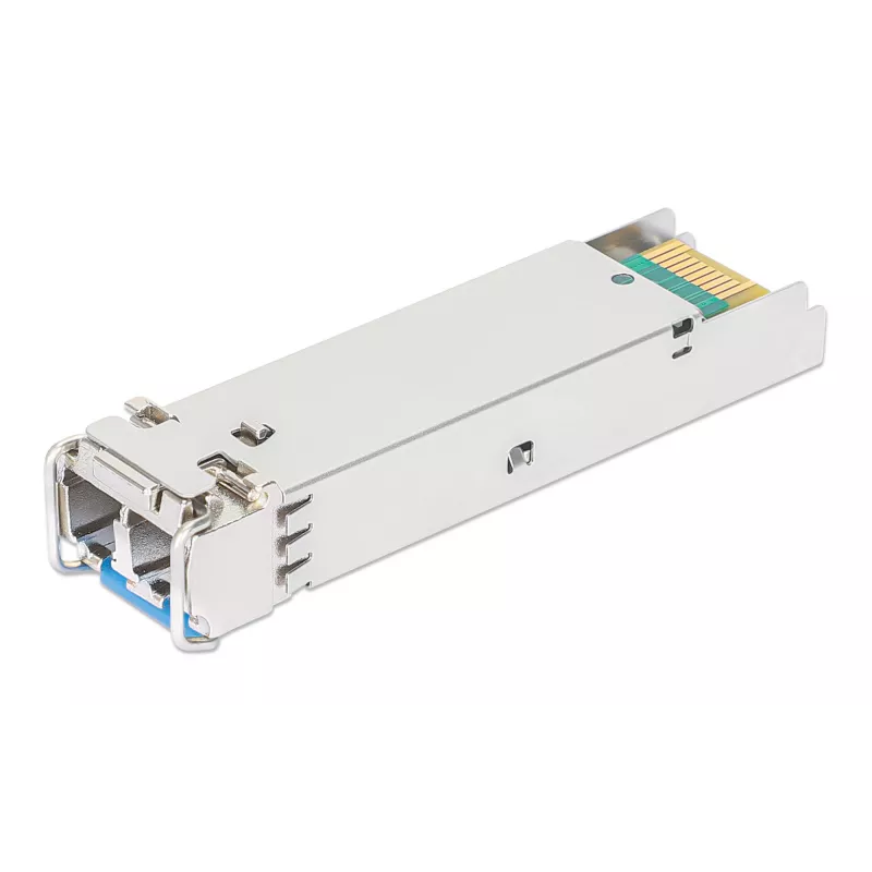 Intellinet Industrial Gigabit Fiber SFP Optical Transceiver Module 1000Base-LX Single-Mode 10 km Silver