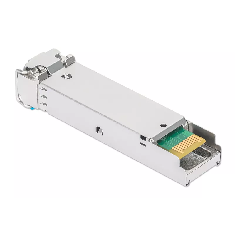 Intellinet Industrial Gigabit Fiber SFP Optical Transceiver Module 1000Base-LX Single-Mode 10 km Silver